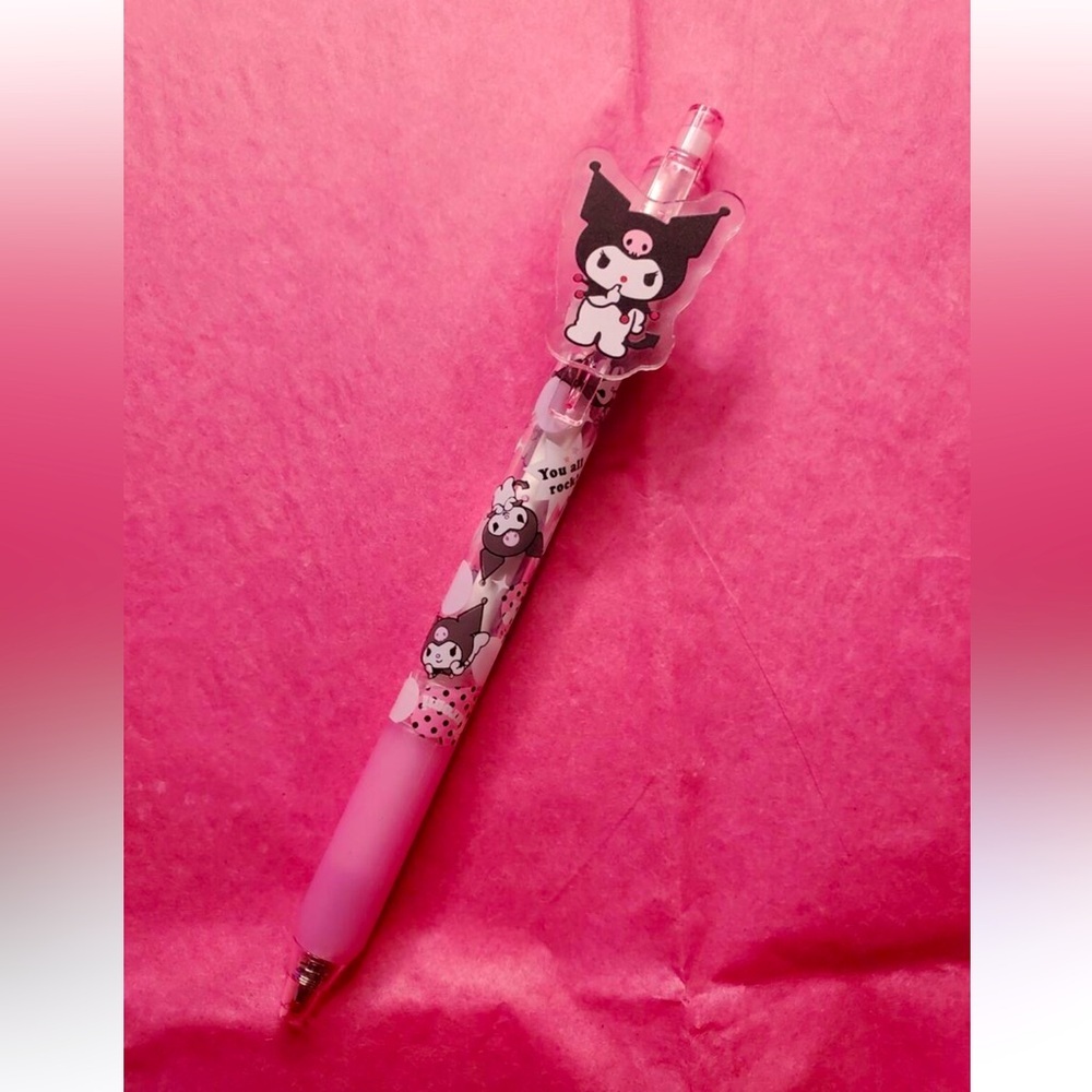Kuromi Sanrio Cute Pink Character Pen NEW!